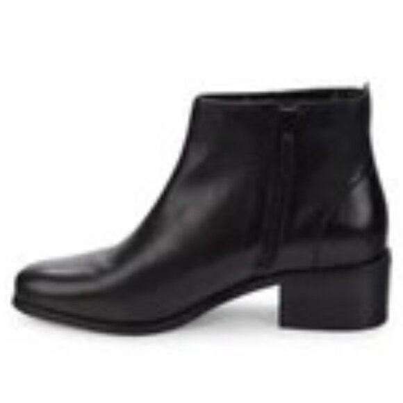 NEW! Cole Haan Holis Block Heel Buckle Black Leather Ankle Bootie Size 10B NIB - Picture 7 of 9